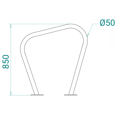 Fin Top Surface Bike Stand Manufacturer