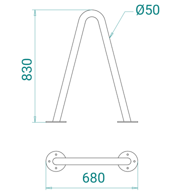 Triangle Top Surface Bike Stand Manufacturer