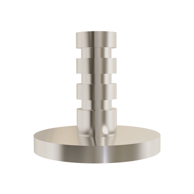 Flat Topped Round Stainless Steel Skate Stud
