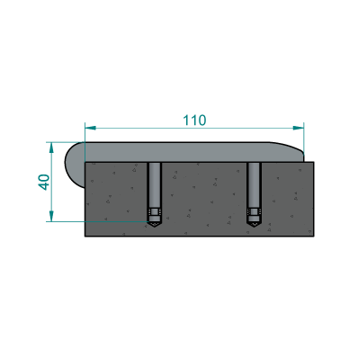 Stainless Steel Solid Swoosh Edge Protector