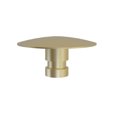 Brass Road Stud with Plain Bulged Top