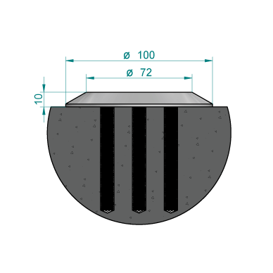 Stainless Steel Cycle Way Marking Stud