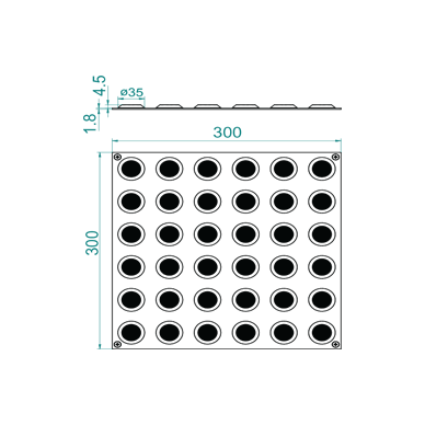 Carborundum Tactile Tile
