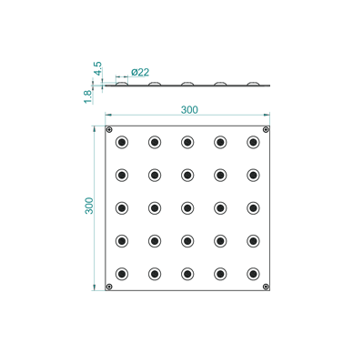 Truncated Domes Tile
