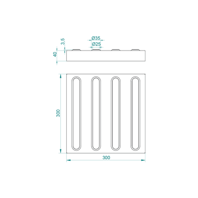 Concrete Tactile Directional Paver, GFR Paver
