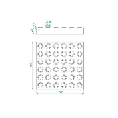 Concrete Directional Tactile Paver