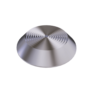 SS Flat Tactile Warning Stud with Concentric Rings