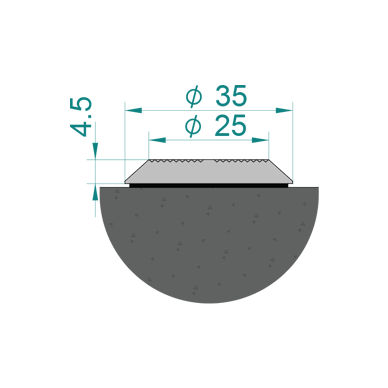 Self Adhesive Tactile Stud