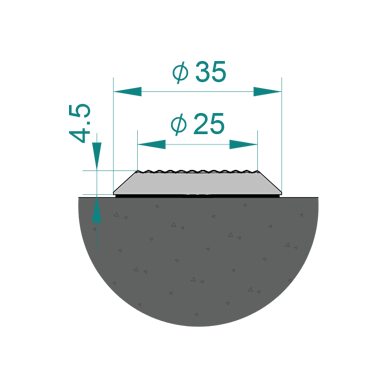Self Adhesive PVD Coated Tactile Stud