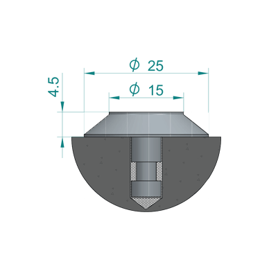 Stainless Steel Carborundum Tactile Studs