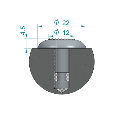 Stainless Steel Truncated Dome with Crosshatch Pattern [TWSI]