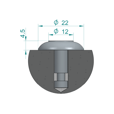 Carborundum Truncated Dome
