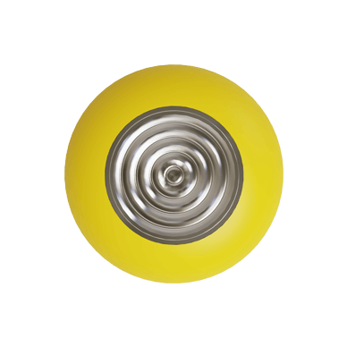 Truncated Dome with Concentric Rings on Top & Poly Edges